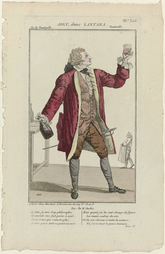 Petite Galerie Dramatique, 1796-1843, No. 306: Joly, dans Lantara (1796 - 1843) by Pierre Maleuvre and Aaron Martinet