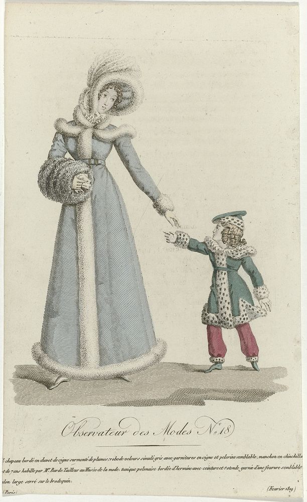 Observateur des Modes, fevrier 1819, No. 18: Chapeau bordé (...) (1819) by anonymous