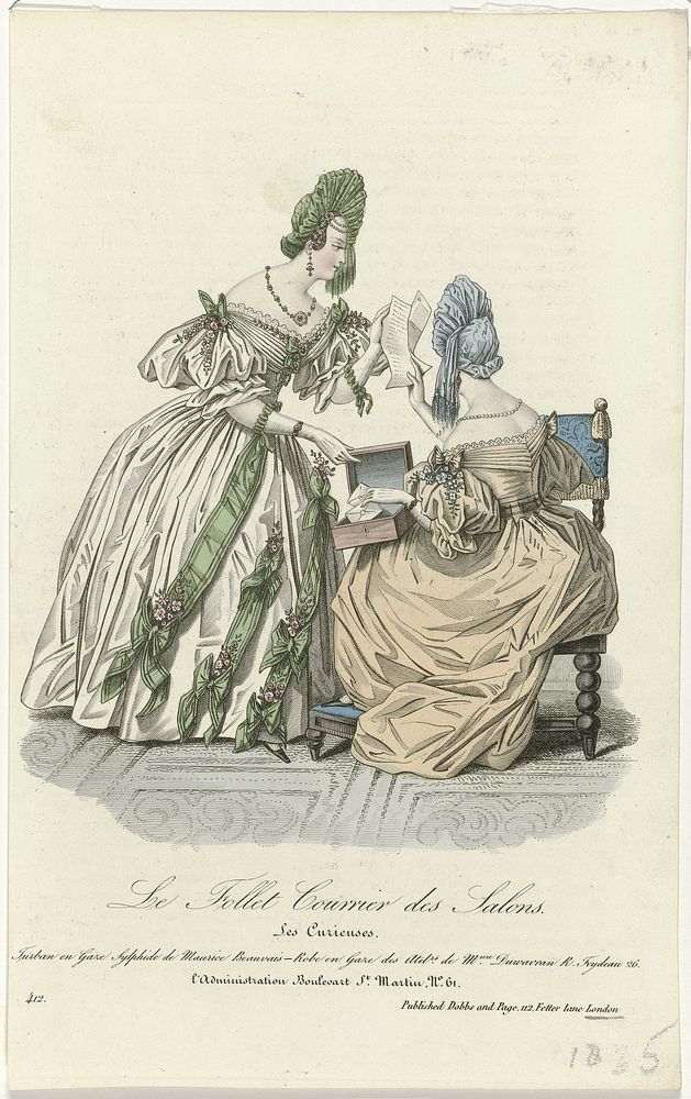 Le Follet Courrier des Salons, 1835, No. 412: Les Curieuses (1835) by anonymous and J Page uitgever