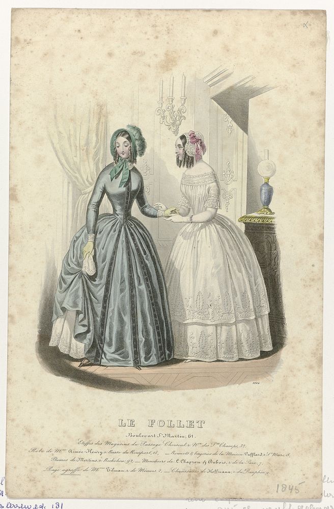 Le Follet, 1845, No. 1289 : Etoffes des Magasins (...) (1845) by anonymous