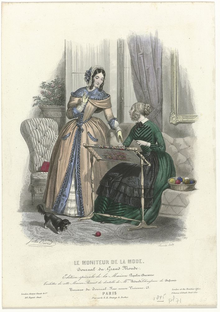 Le Moniteur de la Mode, 1845, No. 71 : Edition spéciale de la Maison (...) (1845) by Lecomte, Jules David 1808 1892, E B…