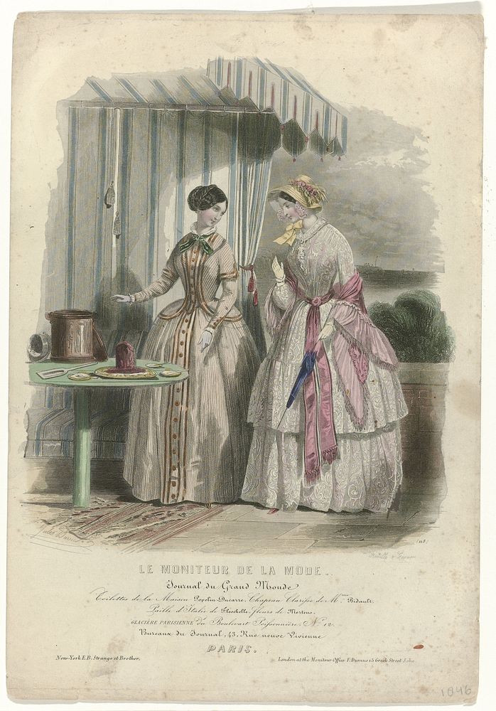 Le Moniteur de la Mode, 1846, No. 118 : Toilettes de la Maison (...) (1846) by Jean Baptiste Réville, M Gervais, Jules David…