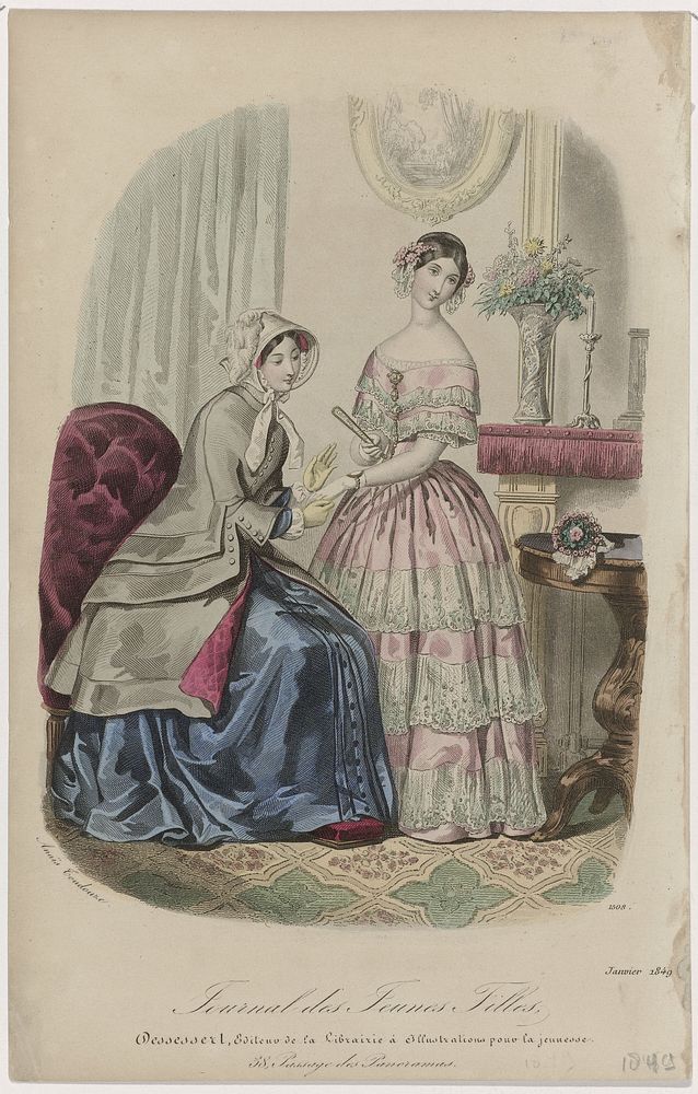 Journal des Jeunes Filles, janvier 1849, No. 1508 (1849) by anonymous and Anaïs Colin Toudouze