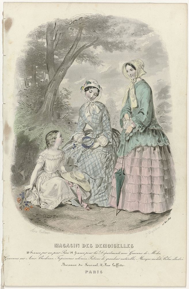 Magasin des Demoiselles, 25 mai 1849 (1849) by J Desjardins and Anaïs Colin Toudouze