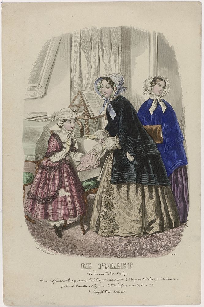 Le Follet, 1851, No. 1647 : Plumes et fleurs (...) (1851) by anonymous and Anaïs Colin Toudouze