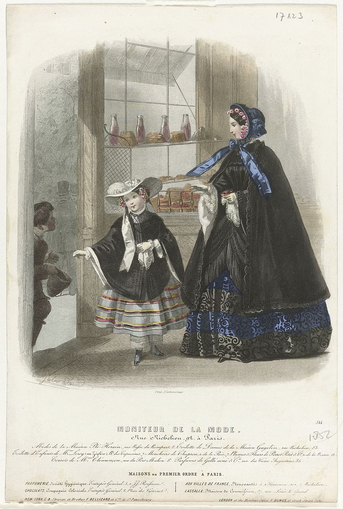 Le Moniteur de la mode, 1852, No. 344 : Modes de la Maison (...) (1852) by anonymous, Jules David 1808 1892, E B Strange and…