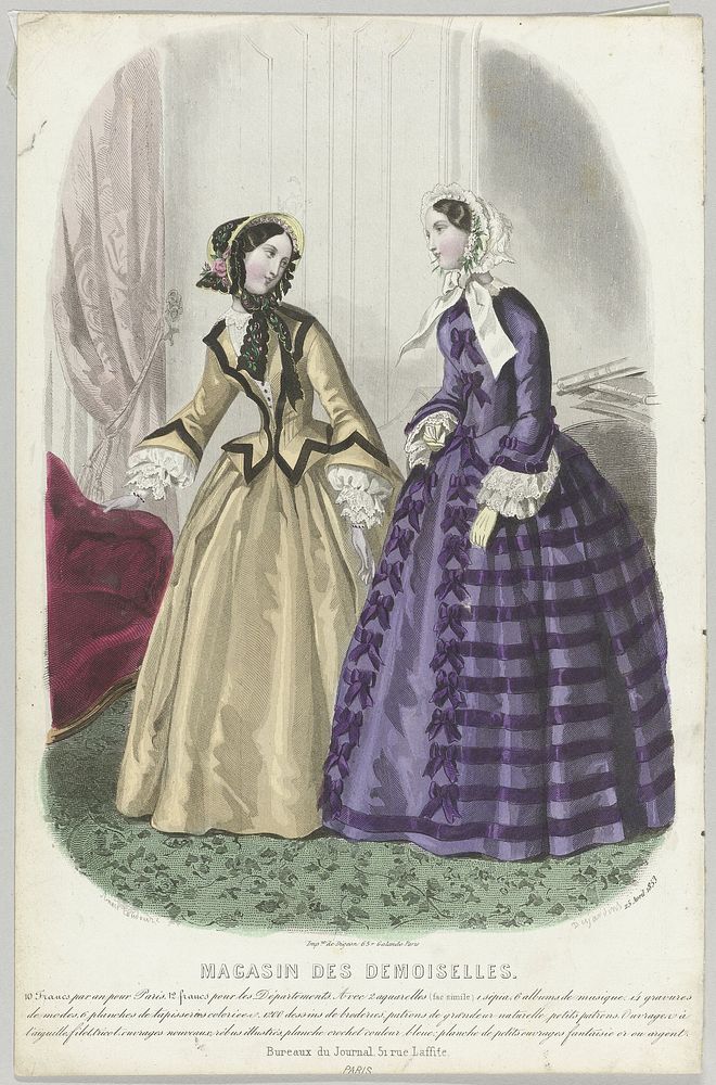 Magasin des Demoiselles 25 avril 1853 (1853) by J Desjardins, Anaïs Colin Toudouze and Digeon