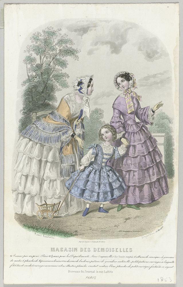 Magasin des Demoiselles, 25 mai 1853 (1853) by J Desjardins, Anaïs Colin Toudouze and Digeon