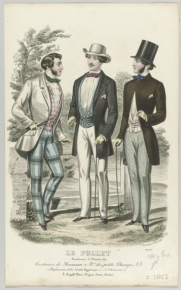 Le Follet, 1853, No. 1817 bis : Costumes de Humann (...) (1853) by anonymous and Gerval
