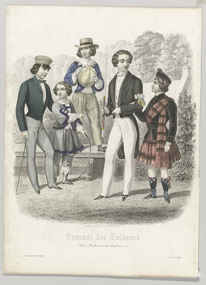 Journal des Tailleurs, 1 juin 1854, 25e année,No. 1209 (1854) by anonymous and Gilguin and Dupain