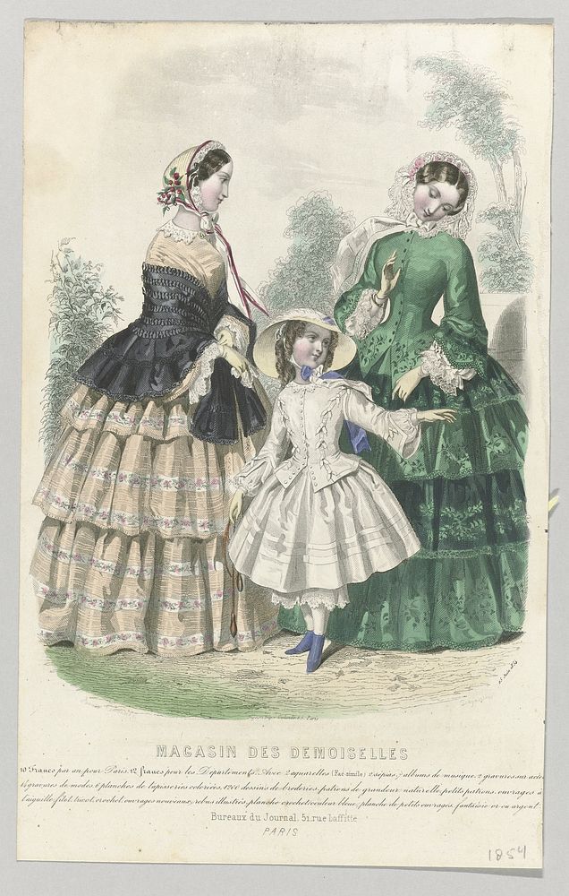 Magasin des Demoiselles, 25 Juin 1854 (1854) by J Desjardins, Anaïs Colin Toudouze and Digeon