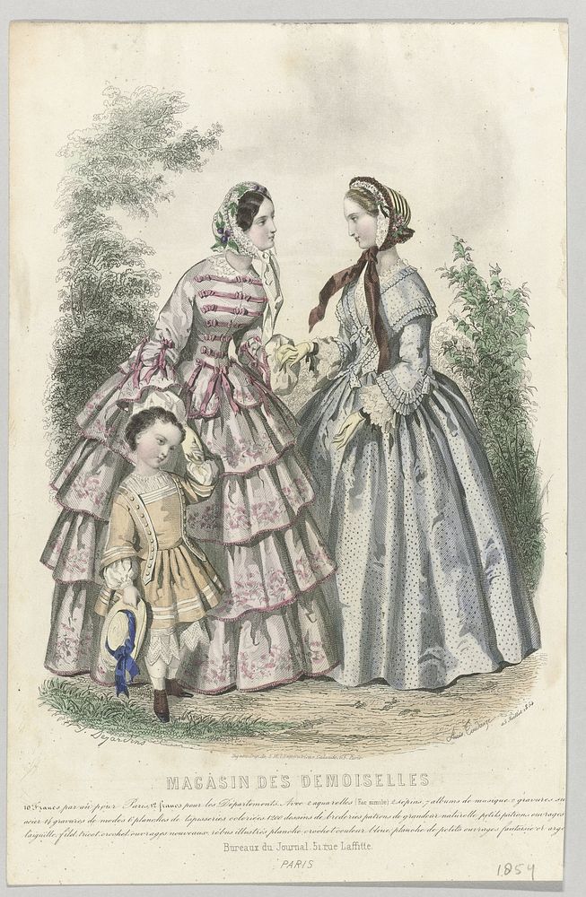 Magasin des Demoiselles, 25 Juillet 1854 (1854) by J Desjardins, Anaïs Colin Toudouze and Digeon