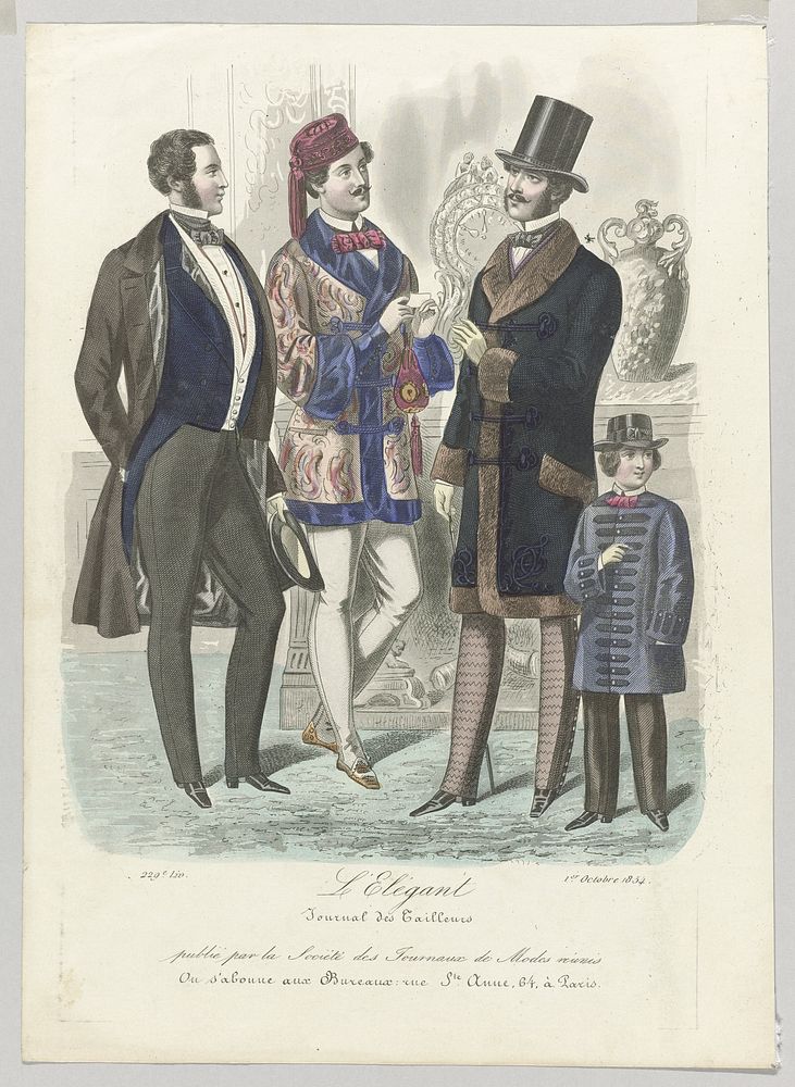L'Elégant, Journal des Tailleurs, 1 octobre 1854, 229e liv (1854) by anonymous