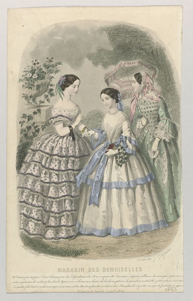 Magasin des Demoiselles, 25 juillet 1855 (1855) by J Desjardins, Anaïs Colin Toudouze, Delamain Duval and Sarazin