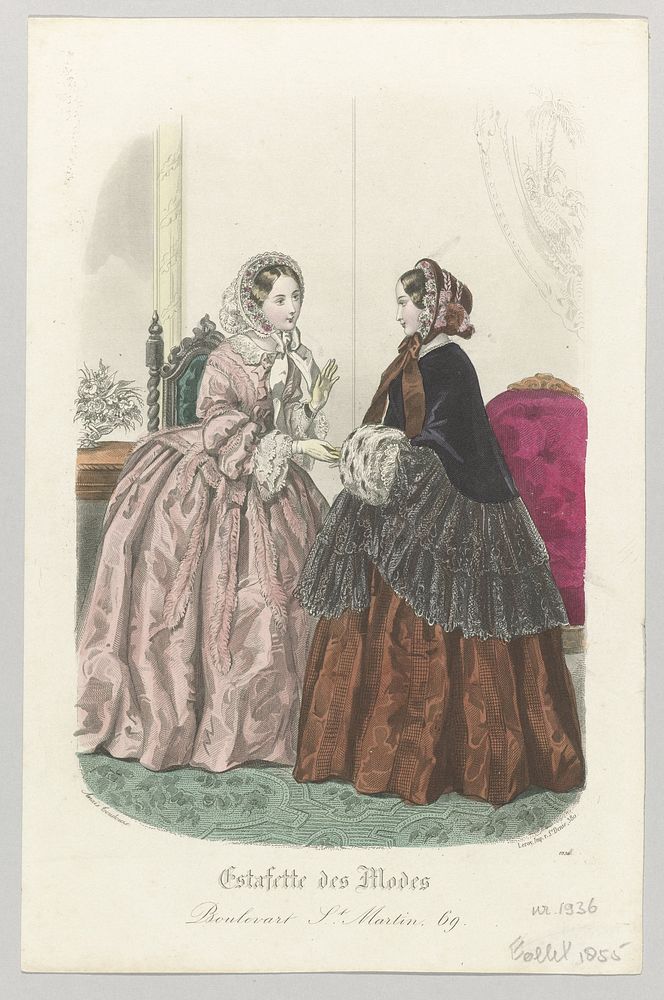 Estafette des Modes, 1855, No. 1936 (1855) by anonymous, Anaïs Colin Toudouze and A Leroy