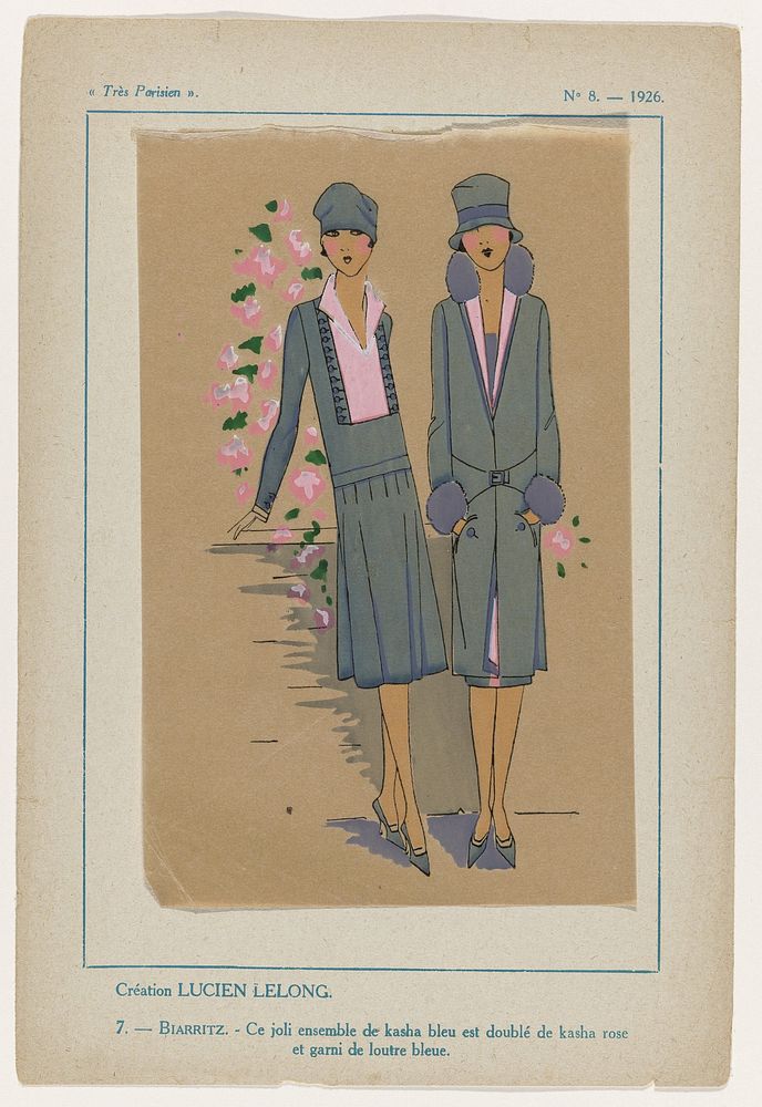Très Parisien, 1926, No. 8 : 7: Création LUCIEN LELONG (...) (1926) by anonymous, Lucien Lelong and G P Joumard