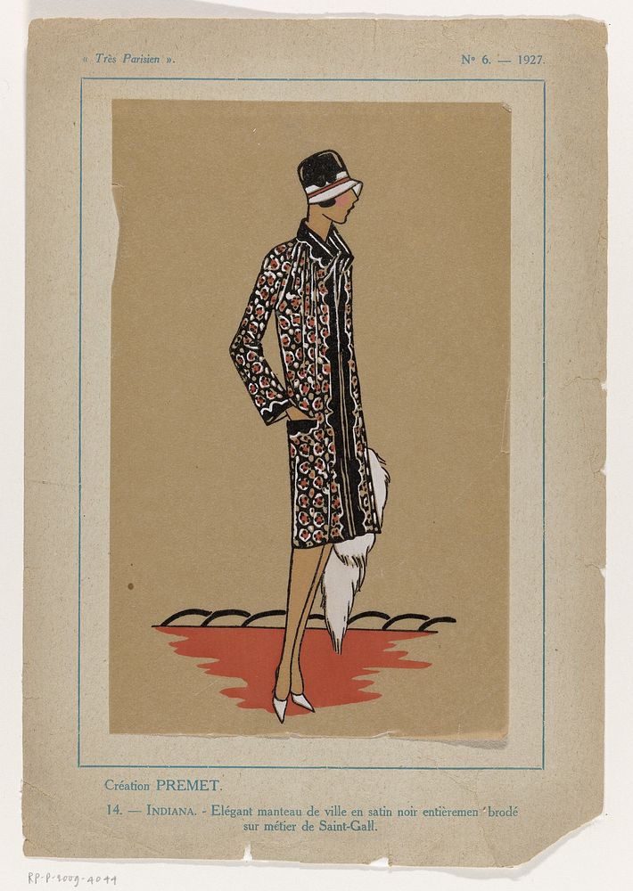 Très Parisien, 1927, No. 6 : -14: Création PREMET (...) (1927) by anonymous, Premet and G P Joumard