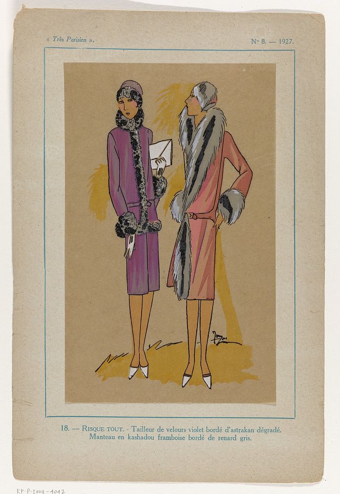 Très Parisien, 1927, No. 8 : -18.- RISQUE TOUT.-Tailleur de velours (...) (1927) by anonymous and G P Joumard