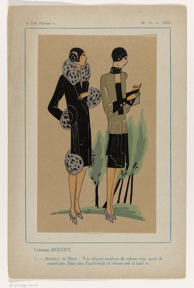 Très Parisien, 1927, No. 11 : -1: Créations Doucet (...) (1927) by anonymous, Jacques Doucet and G P Joumard