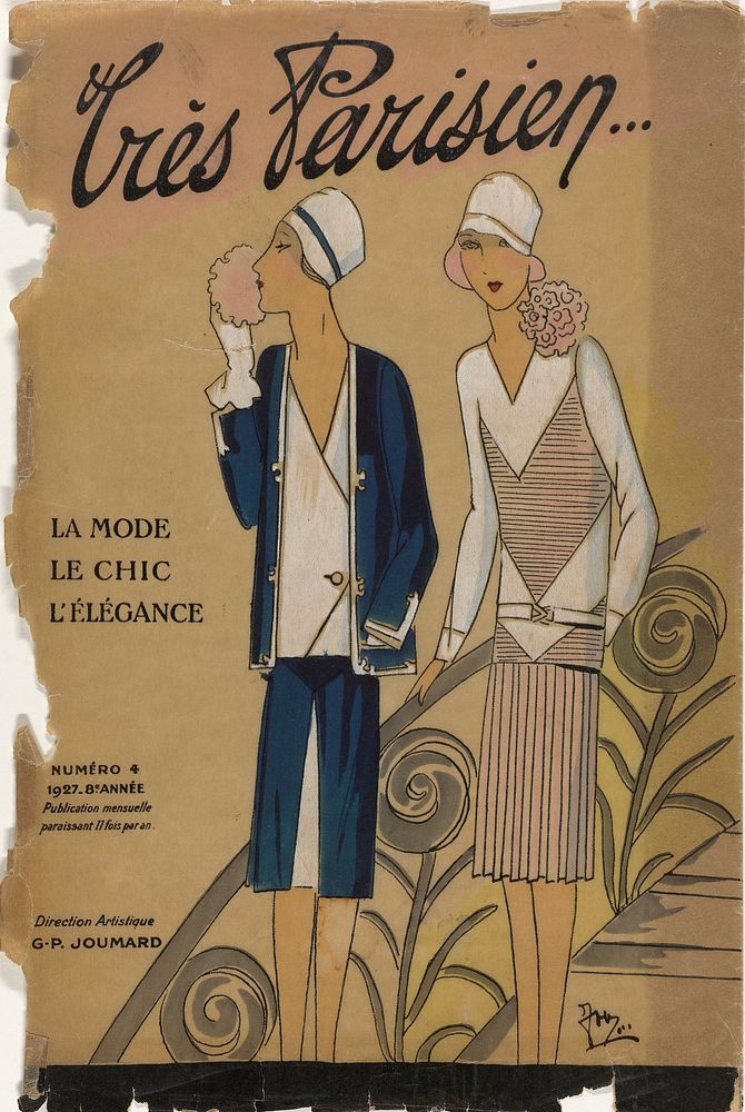 Très Parisien, 1927, No. 4 : La mode le chic l'éléganc (...) (1927) by anonymous and G P Joumard