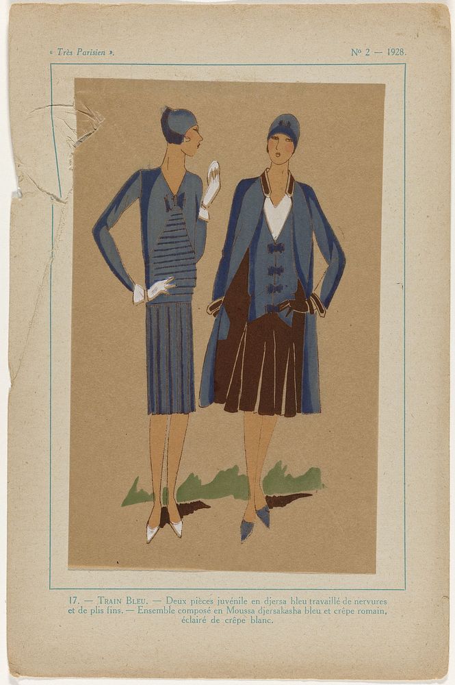 Très Parisien, 1928, No. 2 : 17.-TRAIN BLEU.-Deux pièces (...) (1928) by anonymous and G P Joumard