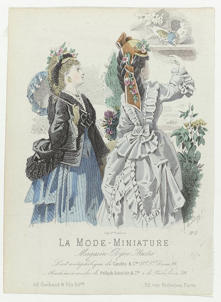 La Mode-Miniature, 1872, No. 2 : Lait antephéliqu (...) (1872) by A Bodin, Emile Préval, Ad Goubaud et Fils and H Lefèvre