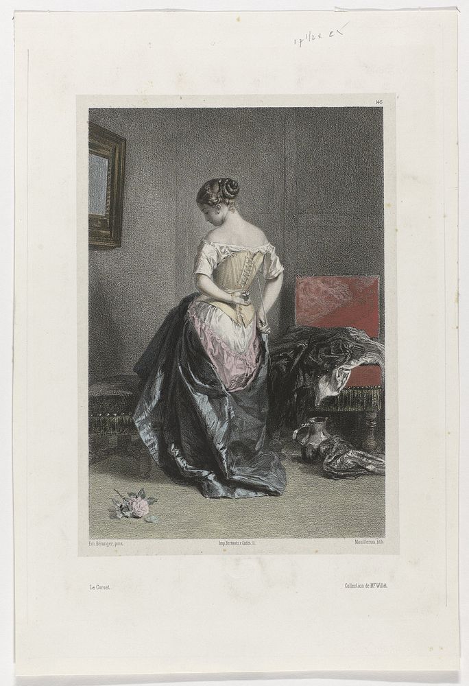 Le Corset (c. 1852 - c. 1853) by Adolphe Mouilleron, Emile Béranger and Berlauts