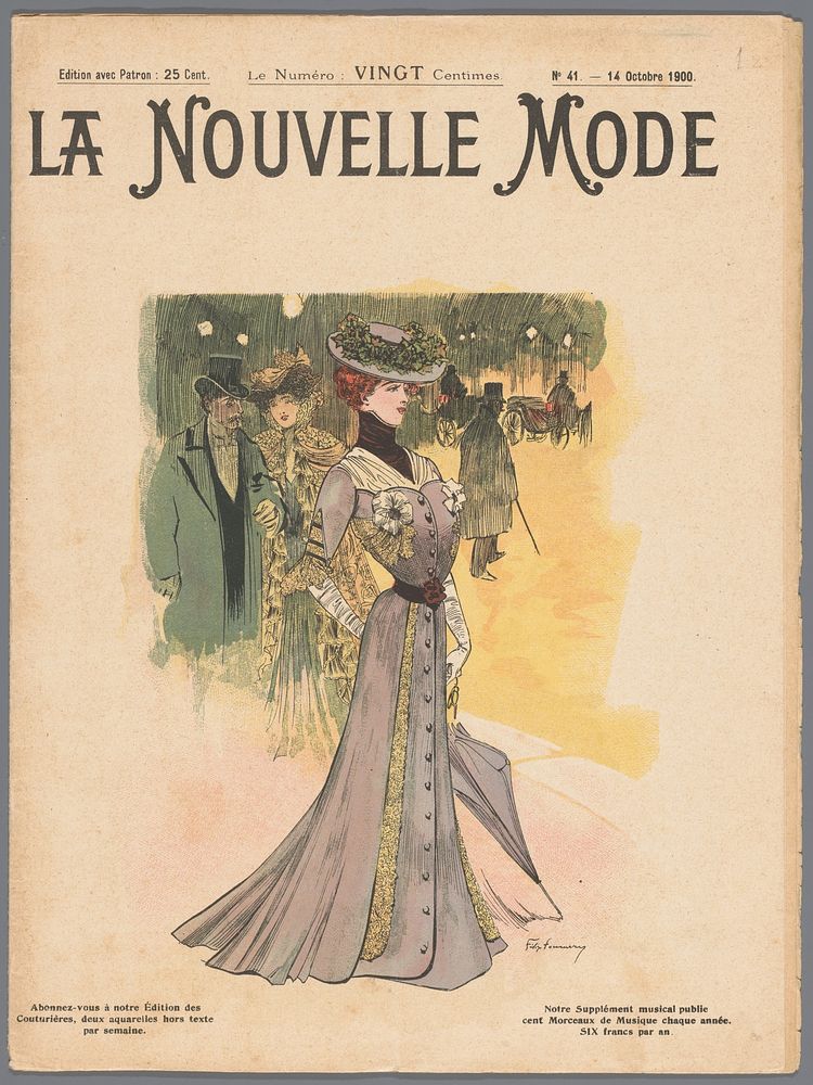 La Nouvelle Mode, No. 41: 14 Octobre 1900: omslag (1900) by Félix Fournery and anonymous