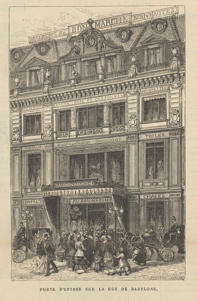 Au Bon Marché (1880) by Smeeton Tilly, Charles Fichot and J Claye