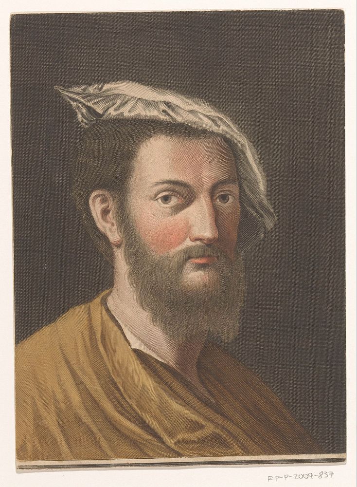 Portret van kunstenaar Francesco Primaticcio (1752 - 1762) by Antonio Pazzi, Giovanni Domenico Campiglia and Francesco…