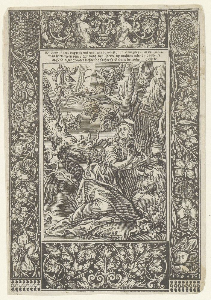 Boetvaardige H. Maria Magdalena (1589 - 1659) by Christoffel van Sichem II, Willem Isaacsz van Swanenburg and Abraham…