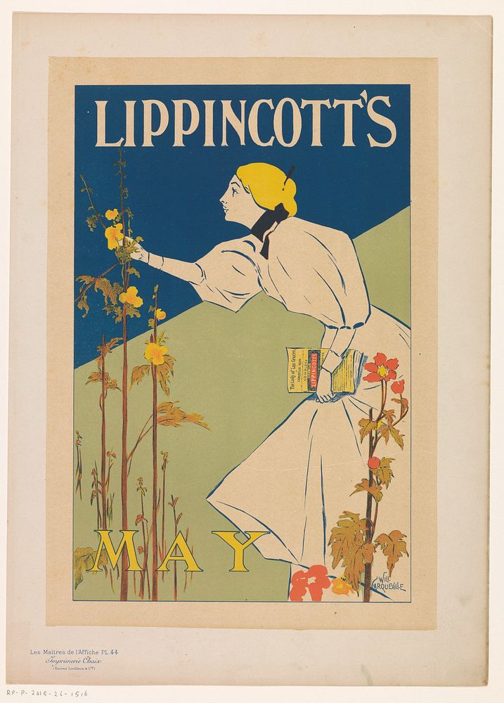 Advertentie voor een meinummer van Lippincott's Monthly Magazine (1895 - 1900) by anonymous, William Carqueville, Lorilleux…