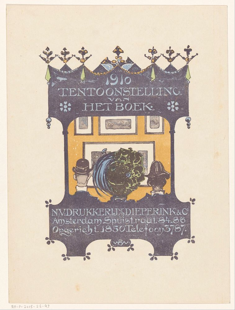 Advertentie van de Amsterdamse steen- en boekdrukkerij Dieperink & Co (1910) by Bernard Willem Wierink and Dieperink and Co