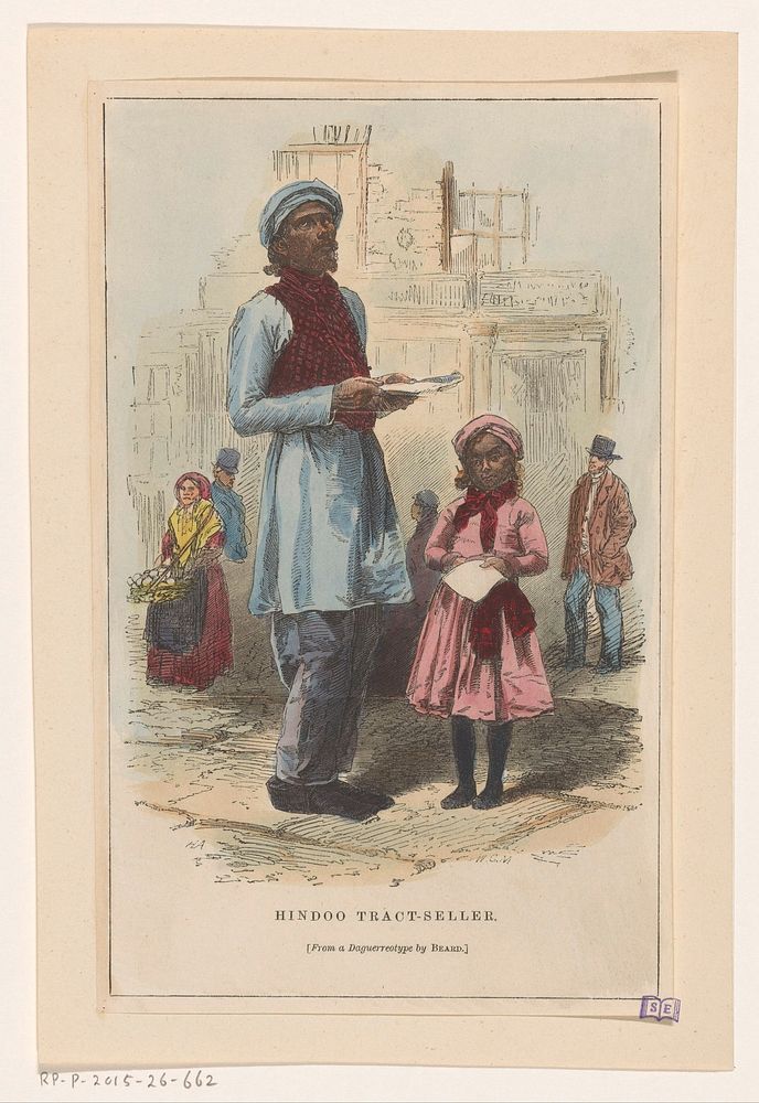 Indiase pamfletverkopers (1851) by Walter George Mason, Henry Anelay and Richard Beard