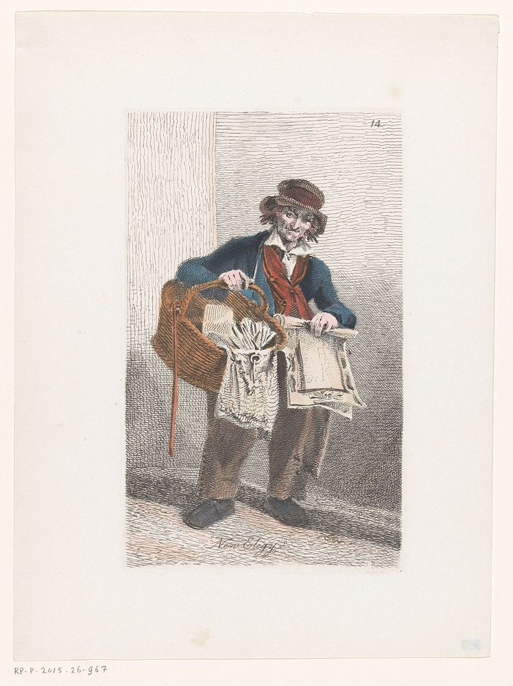 Verkoper van drukwerk (c. 1850 - c. 1900) by anonymous
