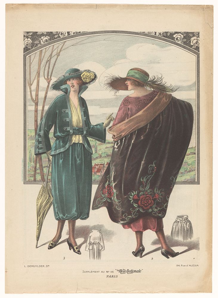 Supplement au No. de "La Mode Nationale" Paris, nrs. 3 en 4 (c. 1908 - c. 1910) by anonymous