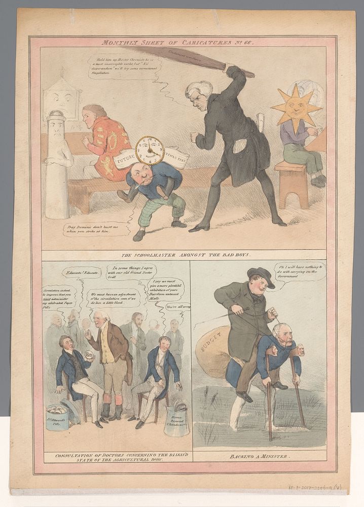 Spotprent over de Engelse binnenlandse politiek (1830 - 1840) by Robert Seymour and Thomas McLean