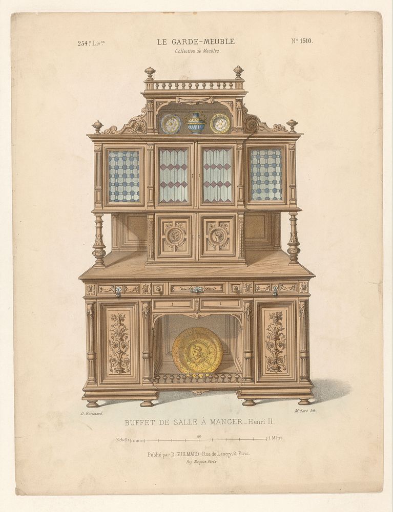 Buffetkast (1839 - 1885) by Midart, Becquet and Désiré Guilmard