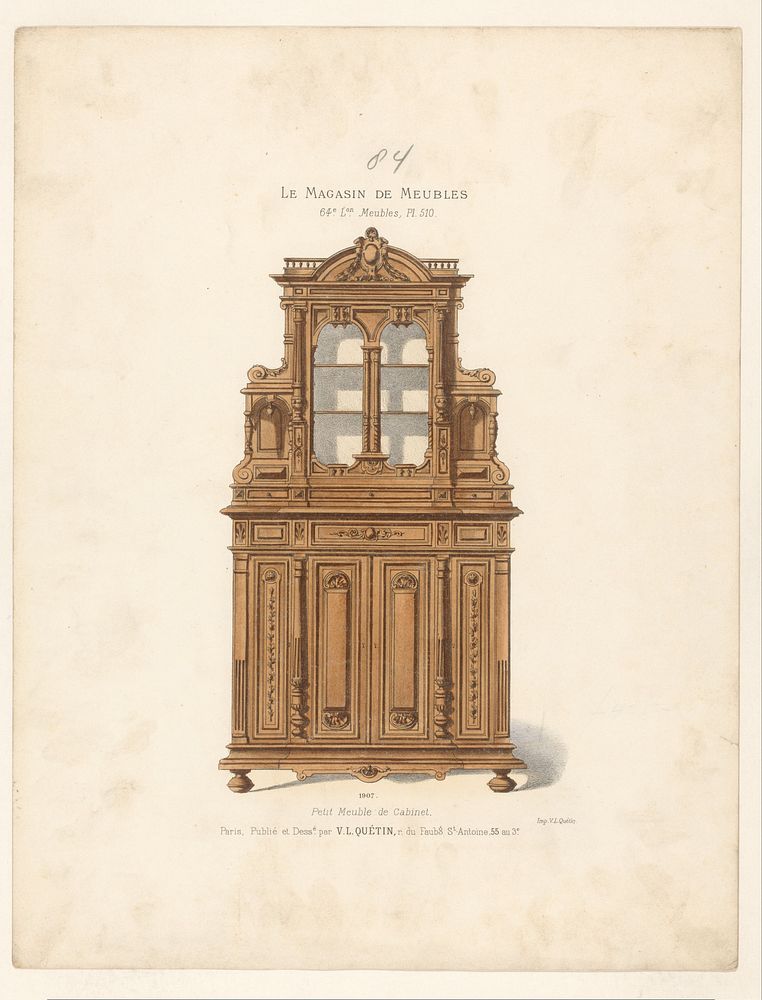 Kast (1878 - in or after 1904) by anonymous, Victor Léon Michel Quétin, Victor Léon Michel Quétin and Victor Léon Michel…