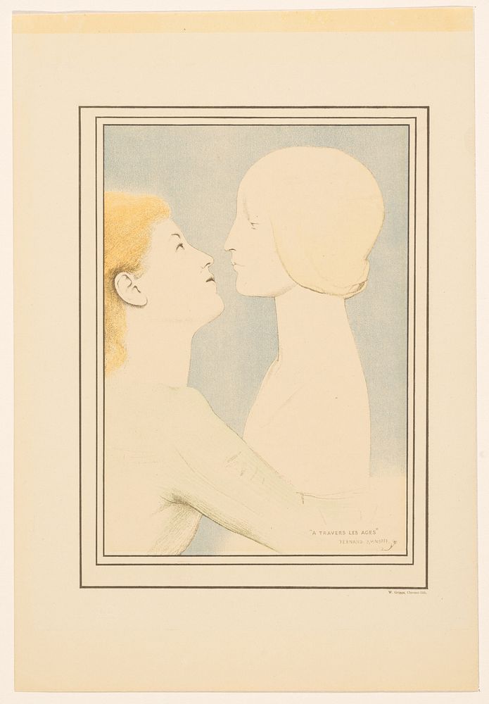 Door de eeuwen heen (1894) by Fernand Khnopff and William H Griggs