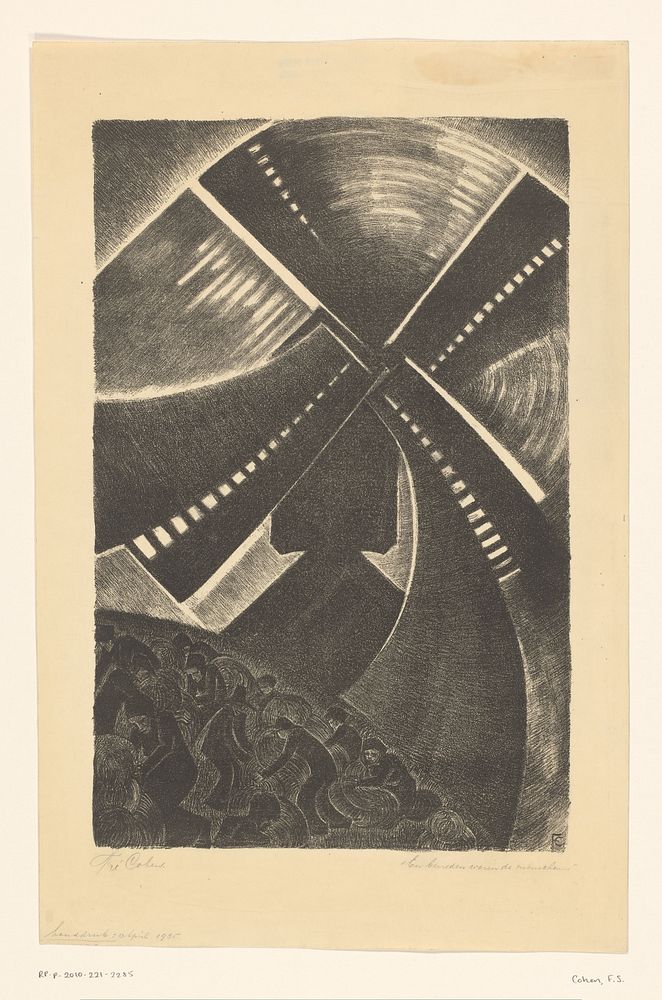 En beneden waren de menschen (1925) by Fré Cohen