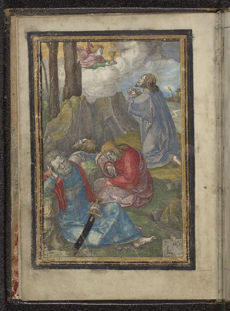 Christus in de hof van Getsemane (1521) by Lucas van Leyden and Lucas van Leyden