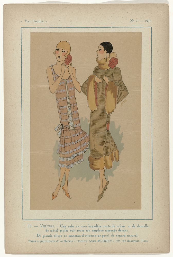 Très Parisien, 1925, No. 1, Pl. 11.-VERTIGE. (1925) by G P Joumard