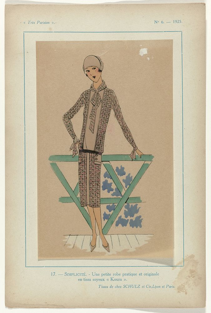 Très Parisien, 1925,  No. 6, Pl. 17.- SIMPLICITÉ (1925) by G P Joumard