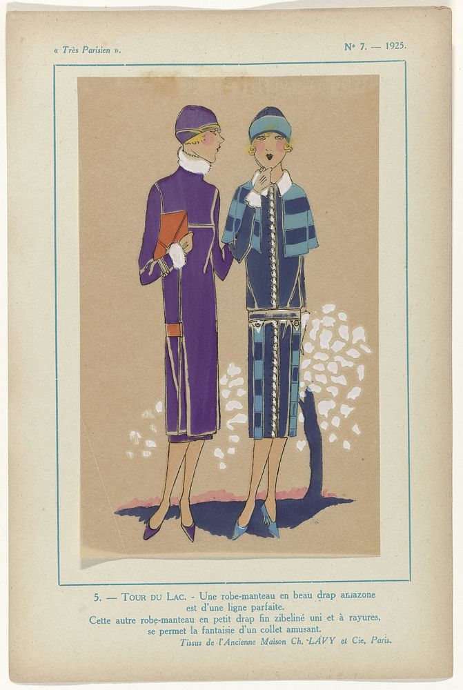 Très Parisien, 1925,  No. 7, Pl. 5. - TOUR DU LAC (1925) by G P Joumard
