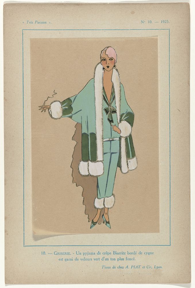 Très Parisien, 1925,  No. 10, Pl. 18: - GRISERIE (1925) by G P Joumard