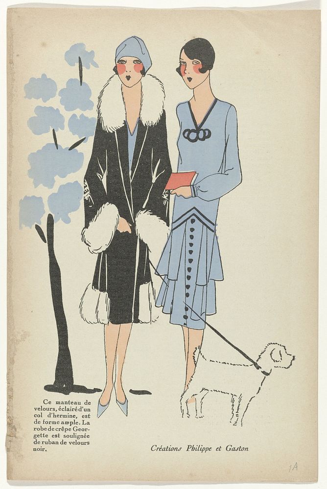 Très Parisien, 1926, No.  1, pag. 1: Créations Philippe et Gaston (1926) by G P Joumard