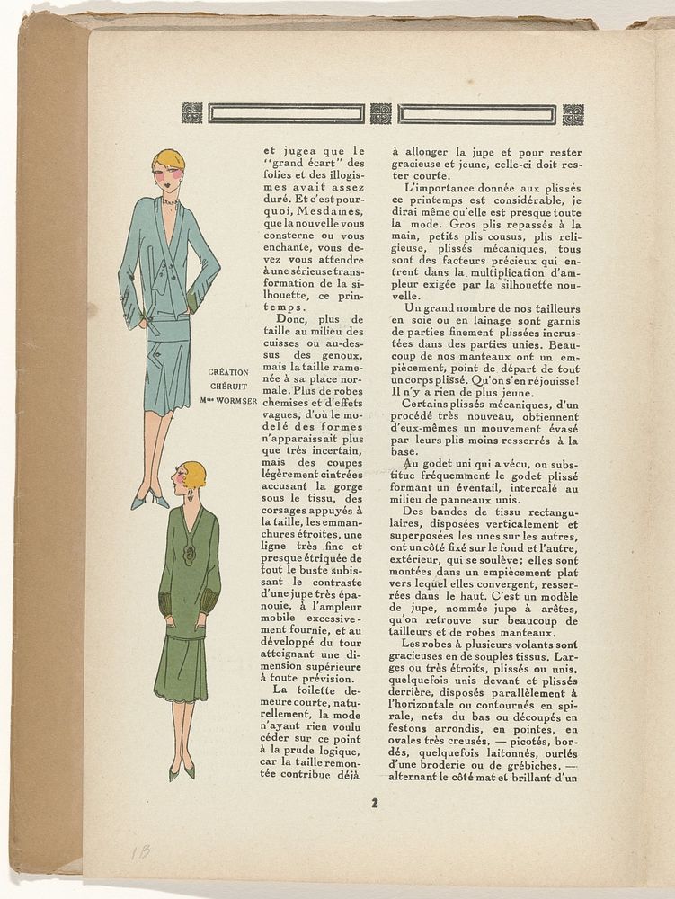 Très Parisien, 1926, No.  2, pag. 2: La Mode en Général (1926) by G P Joumard