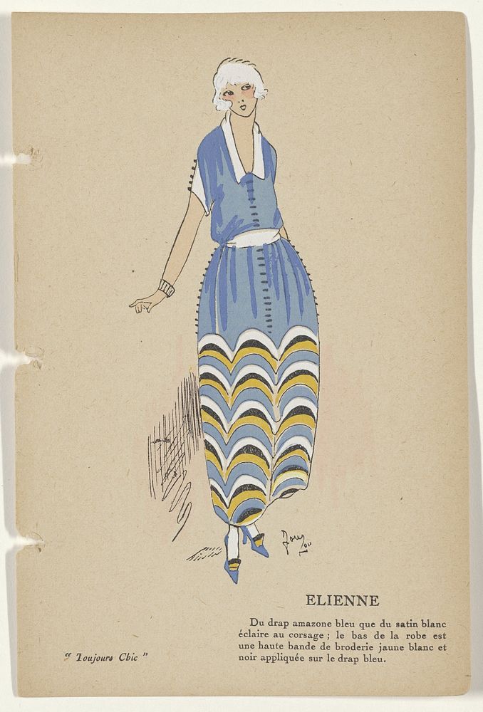 Toujours Chic Les Robes, Hiver 1921-1922: Elienne (1921 - 1922) by G P Joumard