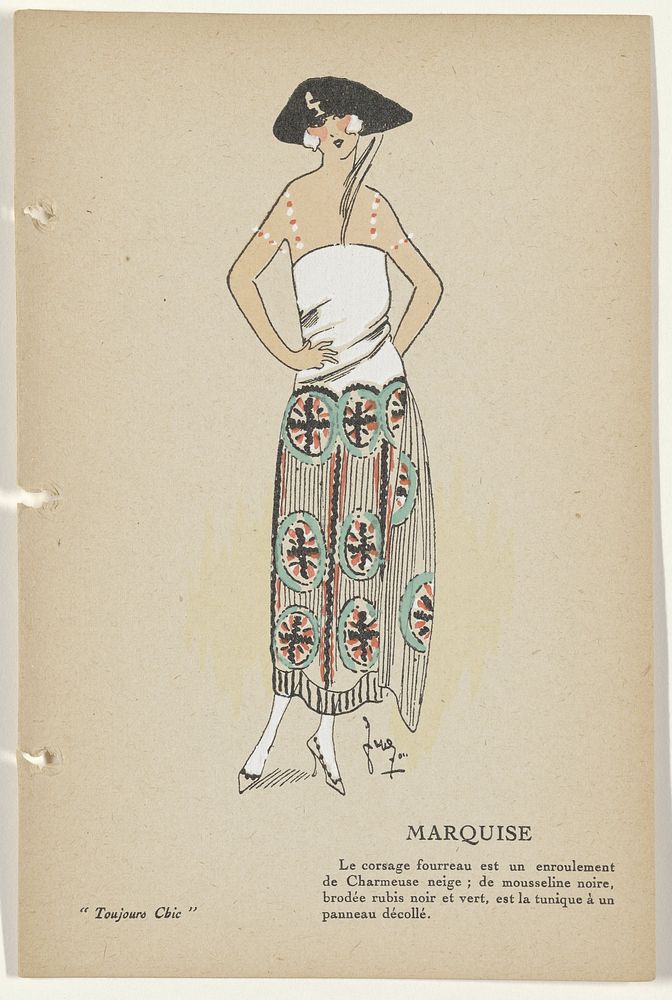 Toujours Chic Les Robes, Hiver 1921-1922: Marquise (1921 - 1922) by G P Joumard